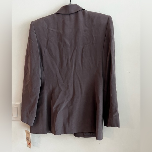 Rena Rowan Women’s Petite Blazer Size 10P Taupe NWT Timeless - Picture 6 of 7